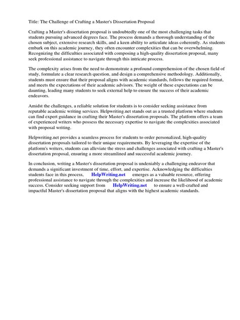 Image result for Dissertation Proposal Example