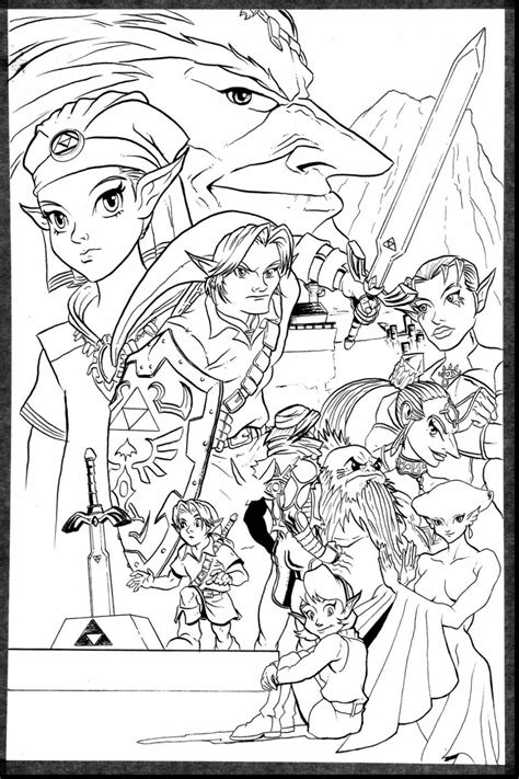 Zelda Coloring Pages at GetDrawings | Free download
