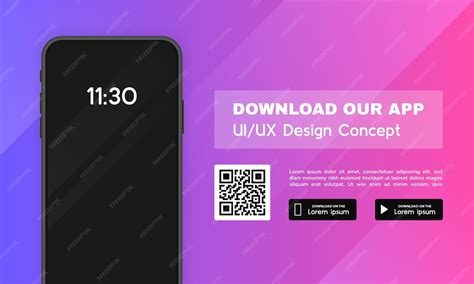 Premium Vector | Download our app advertising banner app for mobile ...