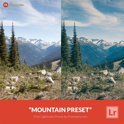 Free Lightroom Preset | Mountain - Presetpro.com