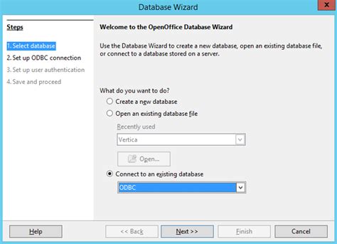 CreateDatabase in OpenOffice 的图像结果