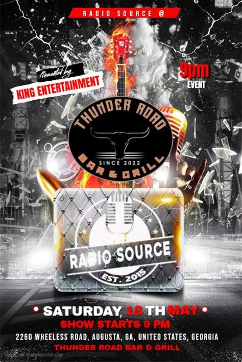 Radio Source at Thunder Road Bar & Grill, 2260 Wheeless Rd, Augusta, GA ...