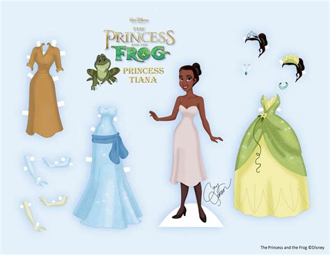 Interactive Magazine: PRINCESS TIANA PAPER DOLL CRAFT