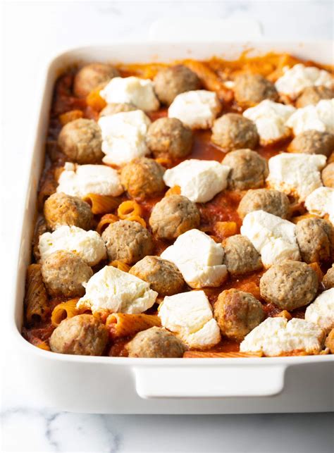 Dump and Bake Meatball Casserole - A Spicy Perspective