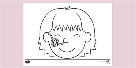 Annie Mask Colouring | Colouring Sheets (teacher made)