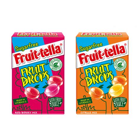 Fruit-tella Suger Free Fruit Drops Red Berry and Citrus Mix Combo Pack ...