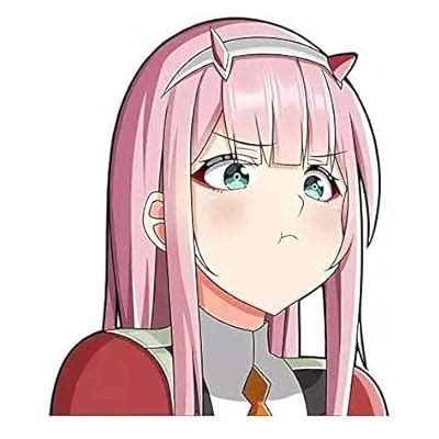 Zero Two Darling in The FranXX Car Anime - Sticker India | Ubuy