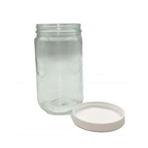 Cole-Parmer Pre-Cleaned EPA Sample Jar, Clear Glass, 1000mL (34 oz); 12 ...