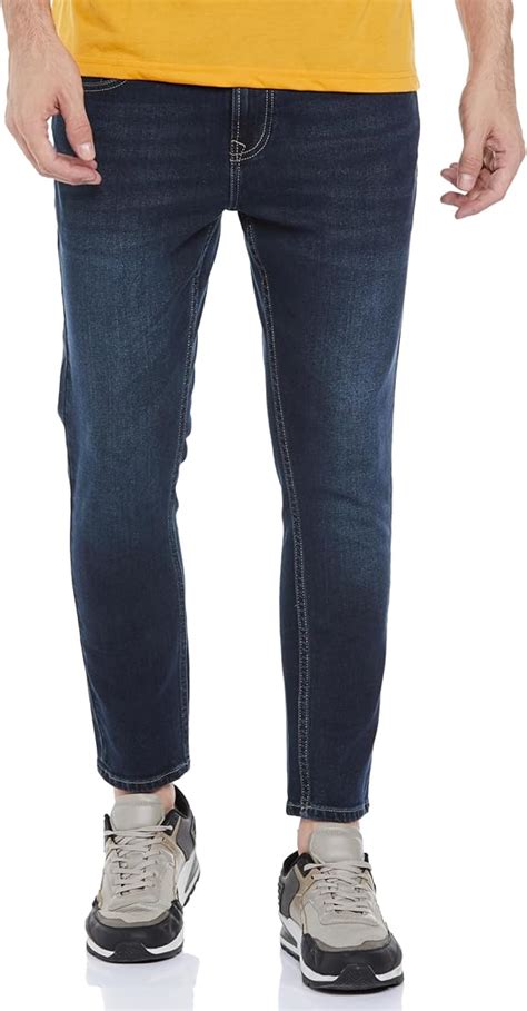 HIGHLANDER Men Grey Straight Fit Clean look Stretchable Jeans - Price ...