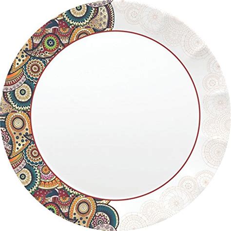 Buy Servewell Melamine Tribal Paisley Dora Dinner Plate Set, Multicolor ...