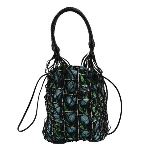 Pre-Owned PRADA Rete Fabric Mesh Tote Bag Multicolor - Walmart.com