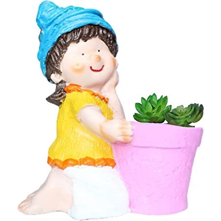Wonderland Girl Shape Pot(10 inch) for Outdoor and Indoor Decor (Pink ...