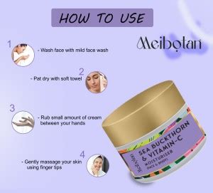 MEIBOTAN Sea Buckthorn Moisturizer Cream 100 GM with vitamin c and ...