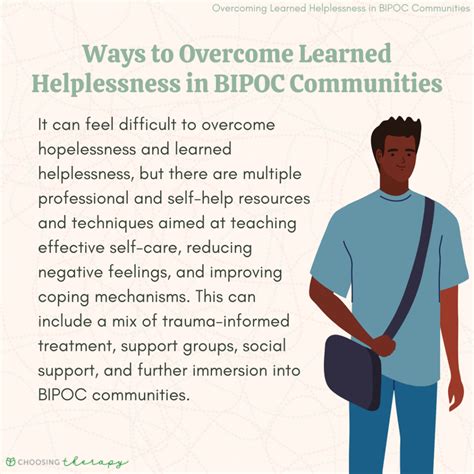 Overcoming Learned Helplessness in BIPOC Communities