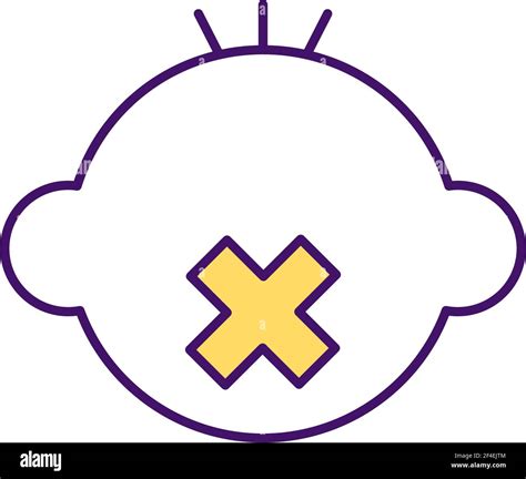 No tongue thrust reflex RGB color icon Stock Vector Image & Art - Alamy