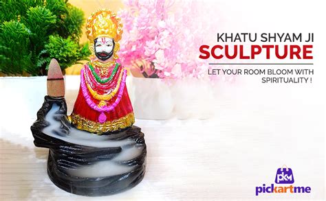Buy PICKARTME Lord Shree Khatu Shyam ji Smoke Fountain Idol/Khatu Shyam ...