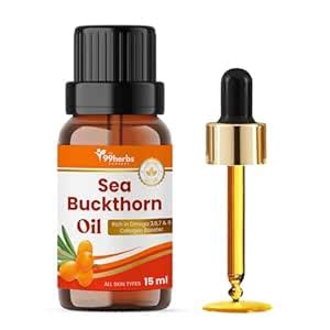 The 99 Herbs Company Sea Buckthorn Oil | Packed With Omega 3, 6, 7 & 9 ...