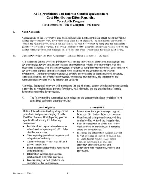 Image result for IT Audit Program Sample