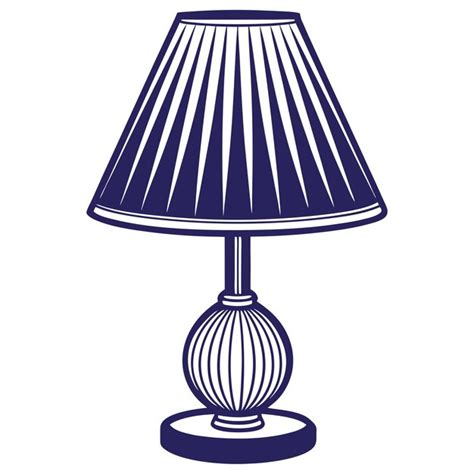 Simple table lamp illustration with clean lines | Premium AI-generated ...