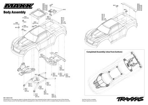 Exploded view: Traxxas Maxx 1:8 4WD TQi RTR - Body | Astra