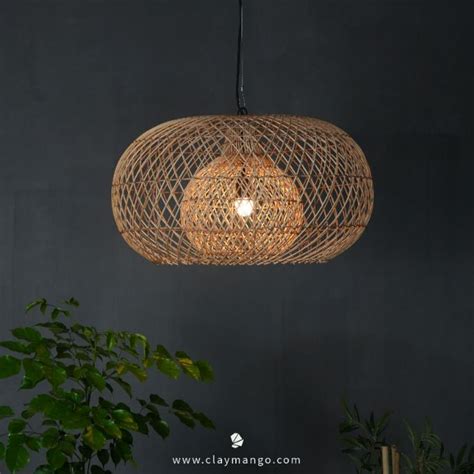 Cosmo : Unique handmade Woven Hanging Pendant Light, Natural/Cane Pend ...