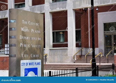 White Plains Department of Public Safety Building Exterior Editorial ...