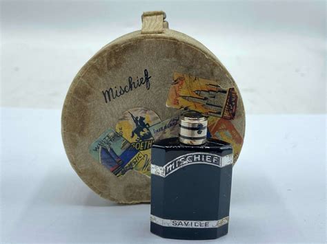 Vintage Mischief Saville Empty Perfume Bottle In Travel Suit Case in ...
