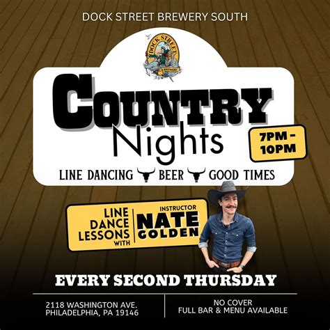 Country Night! LINE DANCING at Dock Street Brewery!, Dock Street ...