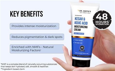 Dr. Sheth's Kesar & Kojic Acid Moisturizing Cream | For Normal to ...
