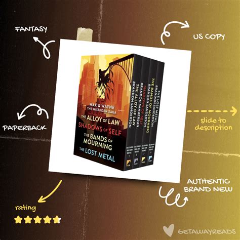 Wax and Wayne, The Mistborn Saga Boxed Set by Brandon Sanderson ...