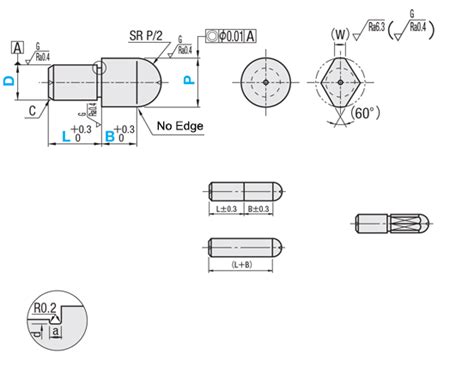 GKFQDPS6-P6.86-L6-B12-AC | Locating Pins - Shouldered - Tapered ...