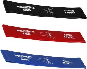 A-TAPE Exercise Sports Loop Band | (Pack Of 3, Black, Red & Blue ...