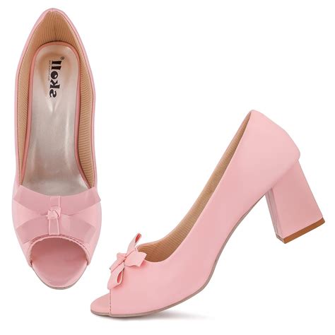 Buy SKOLL Shining Casual Stylish Block Heels For Women And Girls at ...