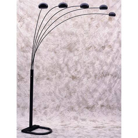 Anthony California 93" 5-Arm Arc Floor Lamp in Black