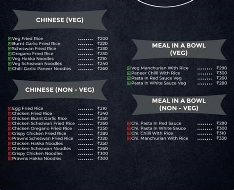 Menu at Bogie Wogie Restaurant On Wheels, Mumbai