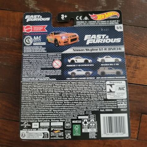 Hot Wheels Fast And Furious Nissan Skyline R34 GT-R India | Ubuy