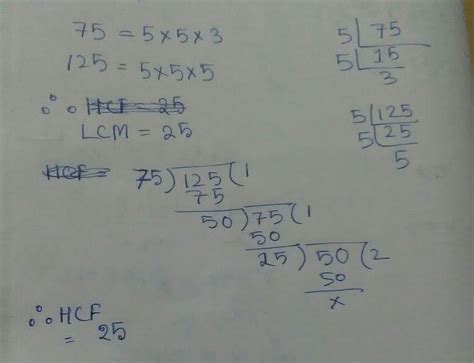 hcf and lcm of two numbers given one number is between 75 1nd 125 ...