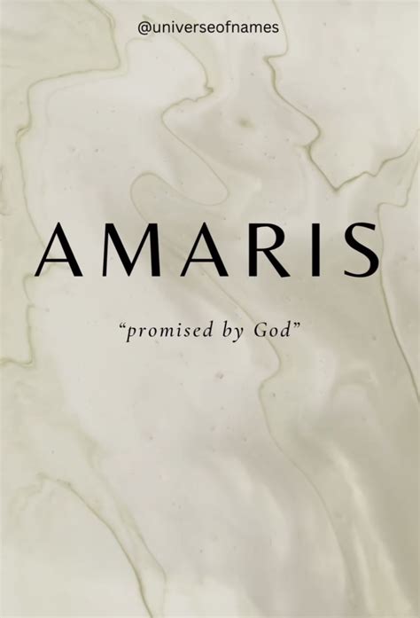 Amaris: Meaning, origin, and popularity of the baby name