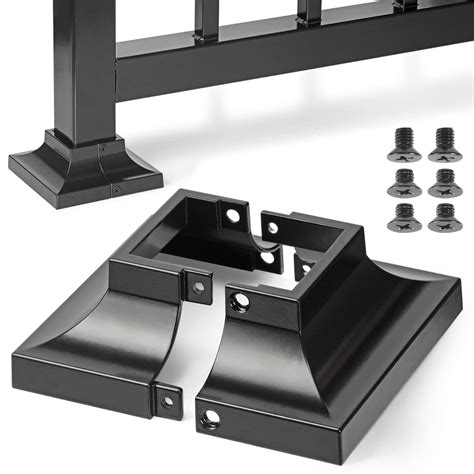 Epcee Aluminum Deck Post Base Cover for 2"x2" Post 4.5"x4.5" Base ...