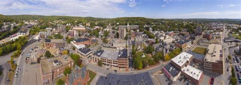 Fitchburg District Court Aerial View, Fitchburg, Massachusetts, USA ...