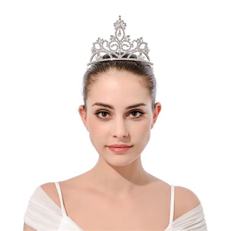 Buy DcZeRong Birthday Queen Crown Tiara Prom Queen Crowns Rhinestone ...