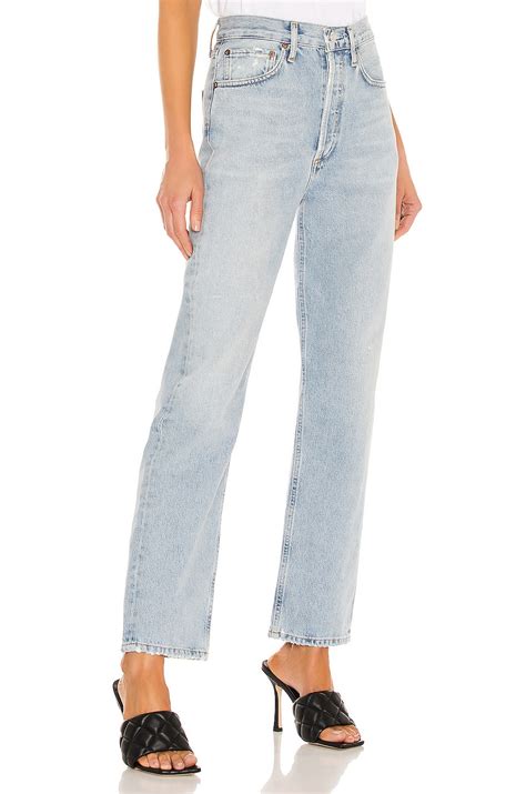 AGOLDE 90s Mid Rise Loose Fit in Semi Tropic | REVOLVE