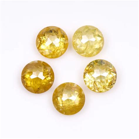Round Rose Cut Yellow Natural Earth Mined Diamond – Minimal Carbon