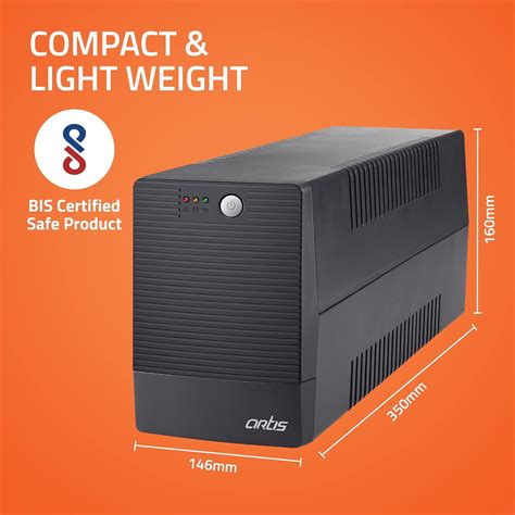 Artis 1500VA Line Interactive UPS for Personal Computers, Desktop PCs ...
