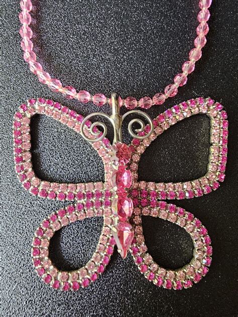 Tarina Tarantino "13 Going On 30" Y2K Swarovski Butterfly Necklace ...