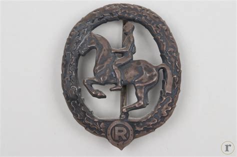 ratisbon's | "990" silver German Horse Riding Badge in silver with ...