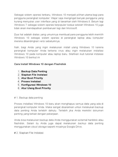 Image result for Install Windows Di Flashdisk