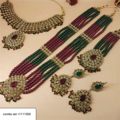 Padmawati Bangles Gold Plated Austrian Stone Choker Necklace Set ...