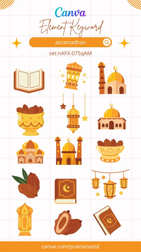 Islamic doodle canva element – Artofit