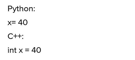 assign 40 to a variable ? - Brainly.in